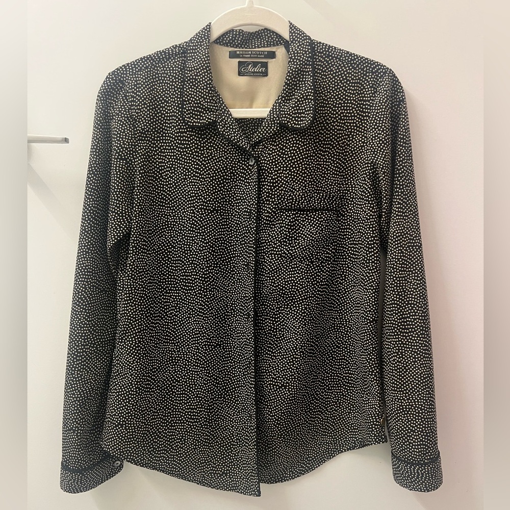 Scotch & Soda Black and White Blouse
